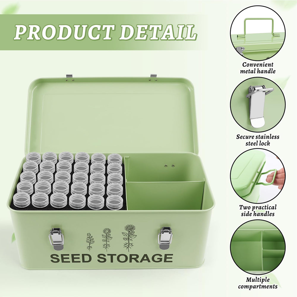 RGJ Metal Seed Storage Organizer handle design