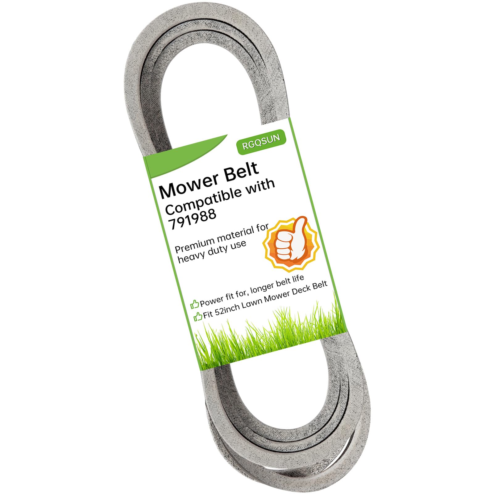 RGQSUN Lawn Mower Deck Belt 791988 front view