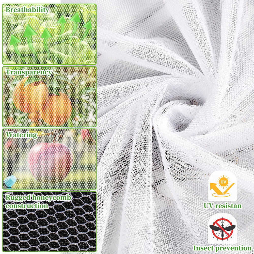 RGQSUN Mosquito Netting 39 x 10 Ft covering garden plants