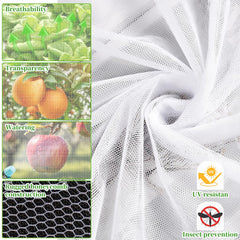 RGQSUN Mosquito Netting 39 x 10 Ft covering garden plants