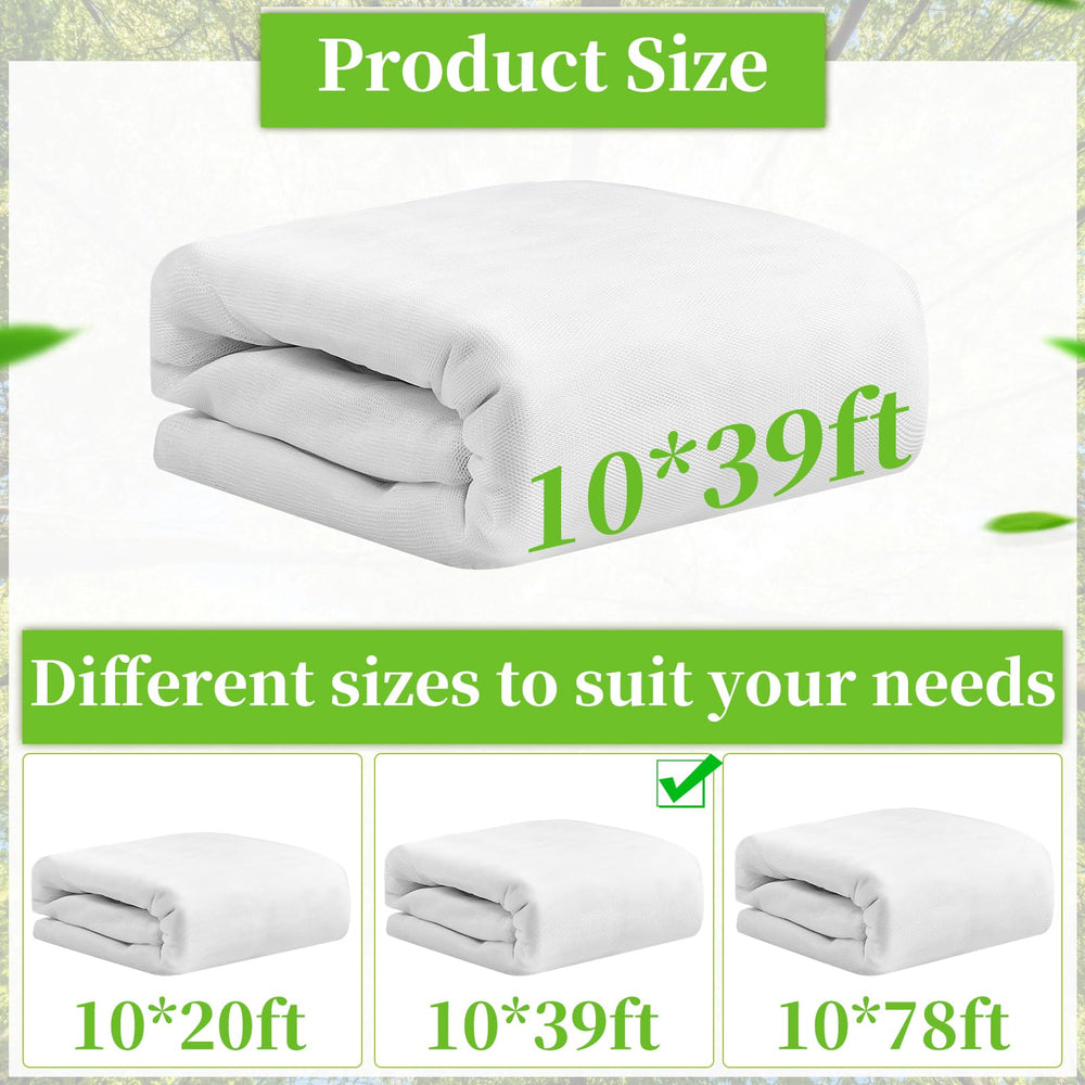 RGQSUN Mosquito Netting 39 x 10 Ft folded showing texture