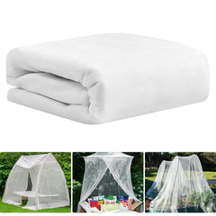 RGQSUN Mosquito Netting 39 x 10 Ft white mesh front view