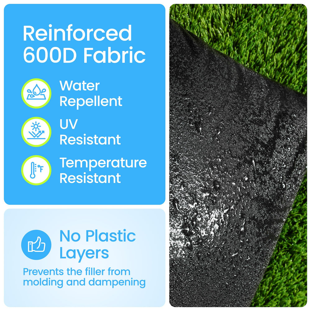 Rhino BaseMate sandbags filled with sand for stability