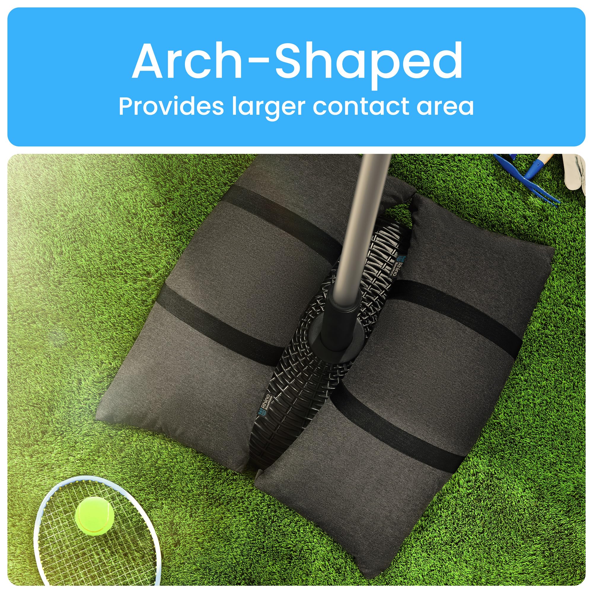 Rhino BaseMate sandbags in outdoor setting