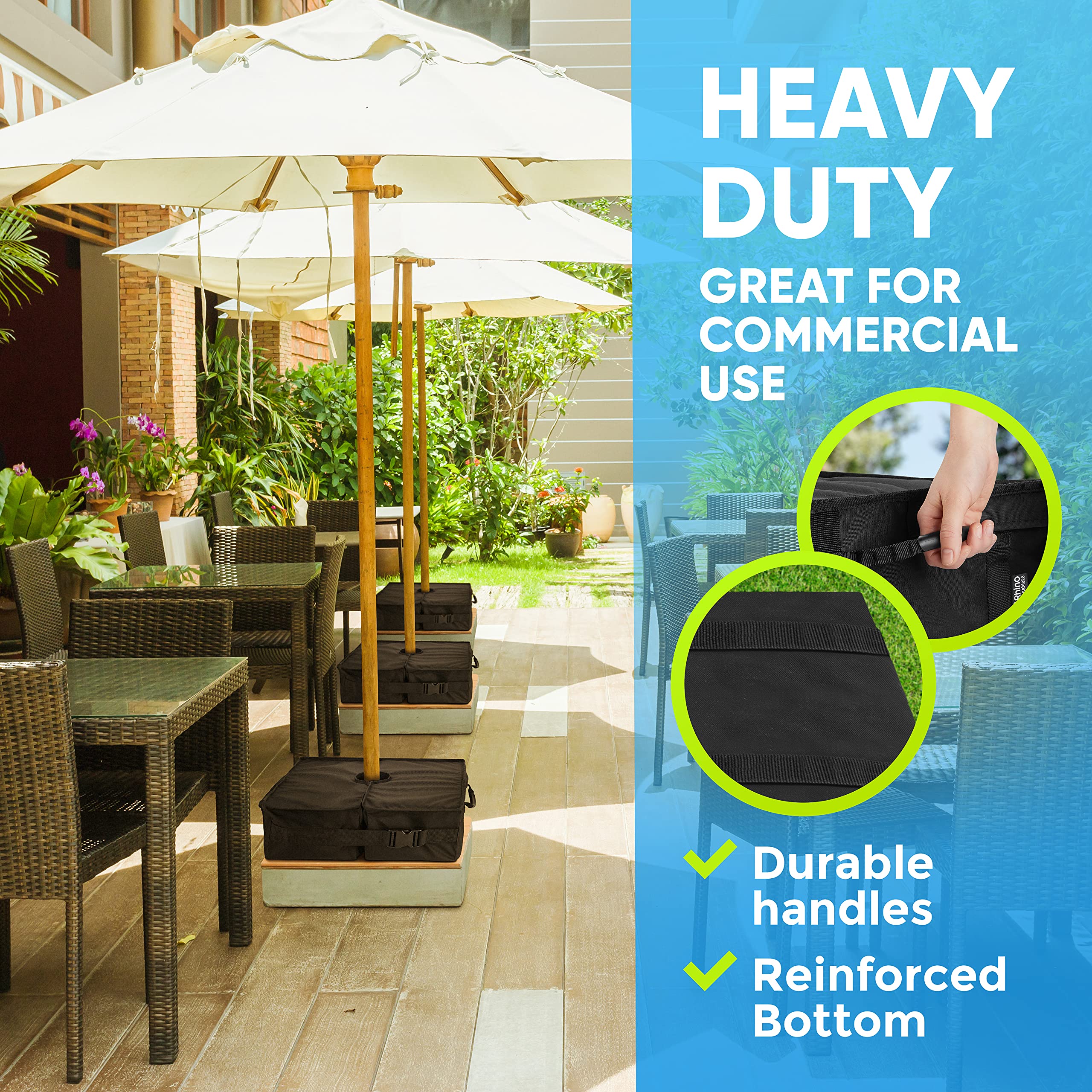Rhino BaseMate umbrella base in black color