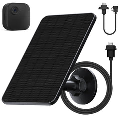 Rhorawill 4W Solar Panel front view with charging cable