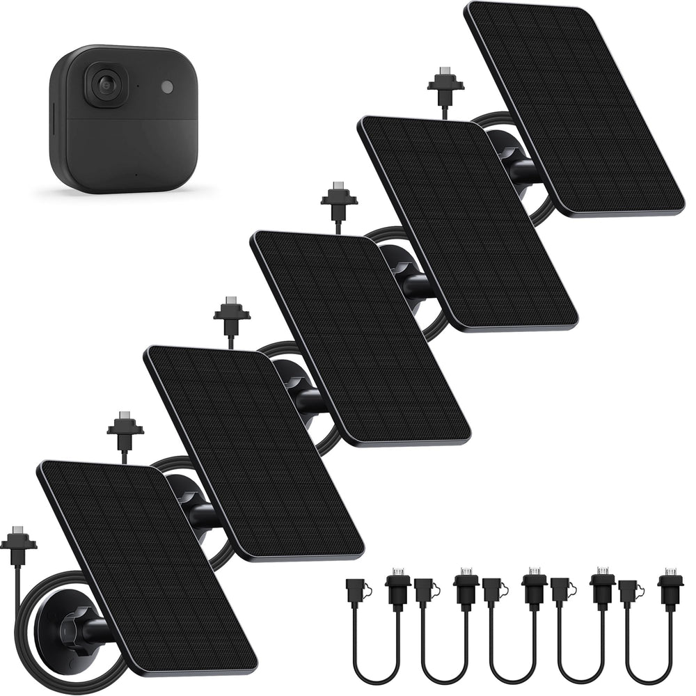 Rhorawill solar panel front view with black finish