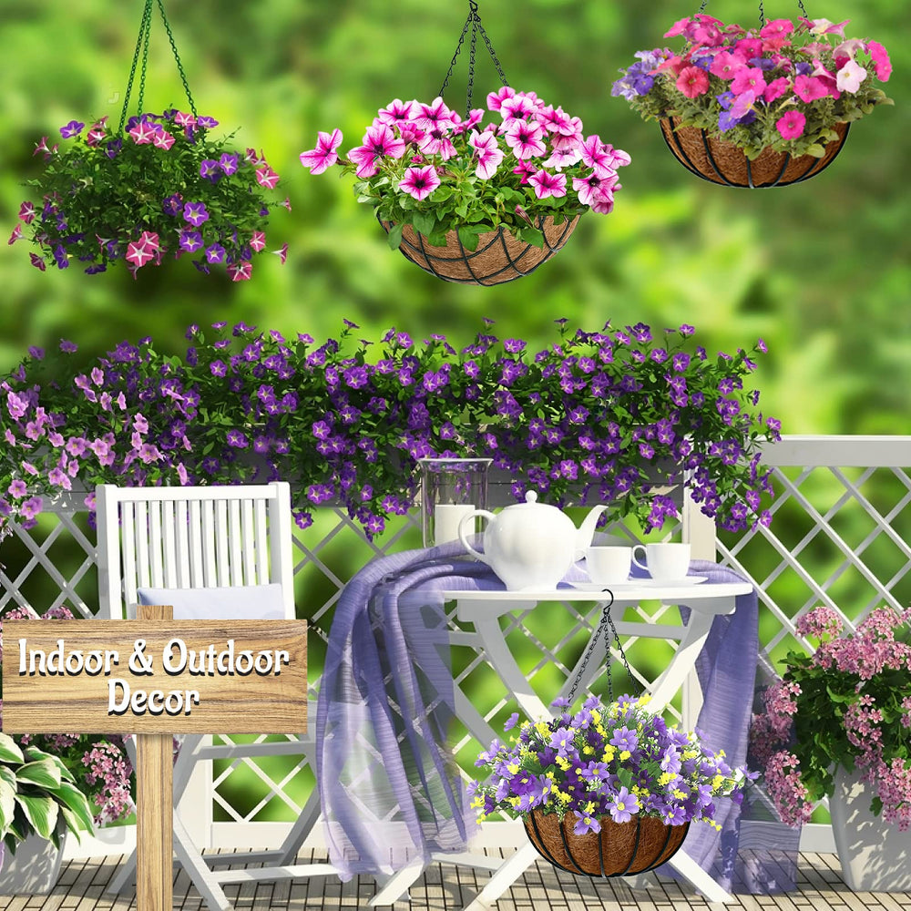 Riare 16 Inch Coco Liners displayed in a garden setting