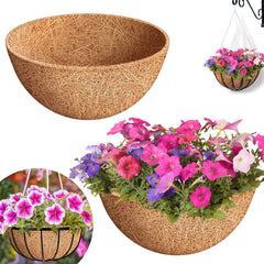 Riare 16 Inch Coco Liners front view showing natural coir fiber