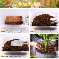 Riare Coco Coir Chips with plants in a garden setting