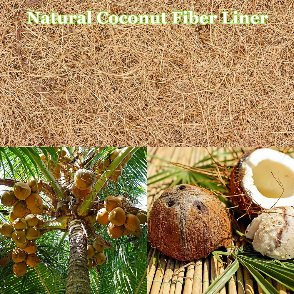 Riare coco liners showing thickness and texture