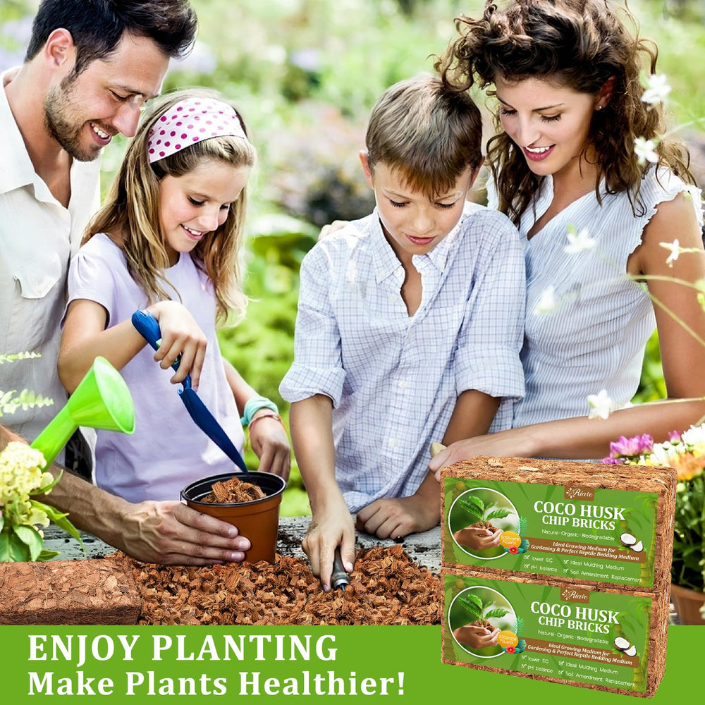 Riare Organic Coco Coir Chips packaging label