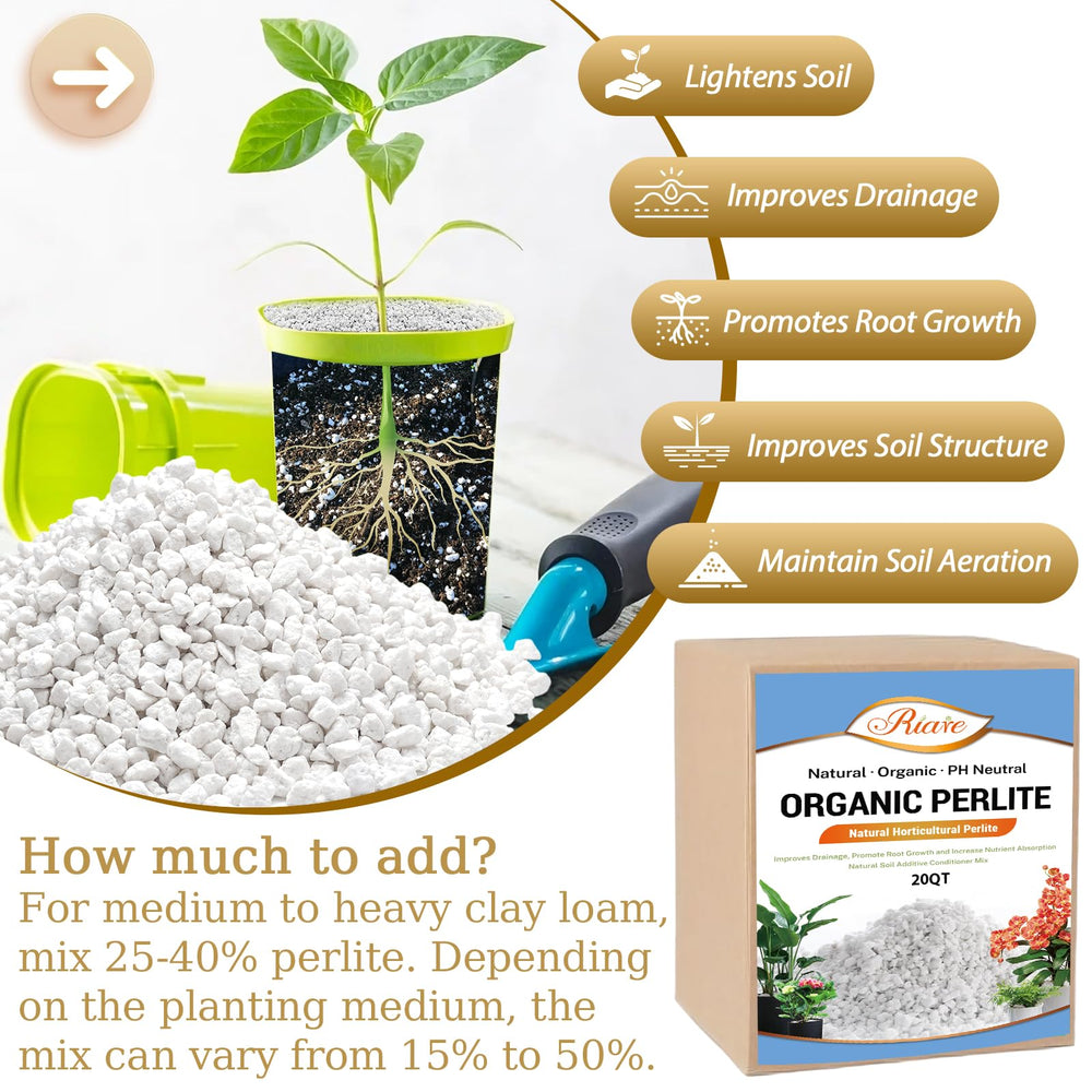 Riare Organic Perlite in a garden setting