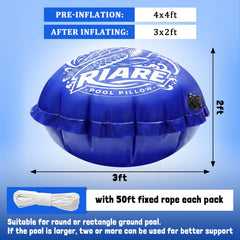 Riare pool pillows set with rope for installation