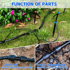 Riboud 1/2 inch straight connector for drip irrigation