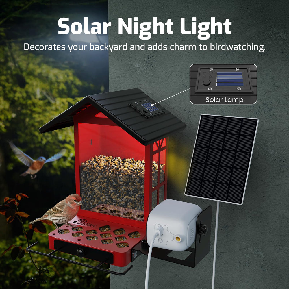 RichBird Smart Bird Feeder display with Coolfly app interface