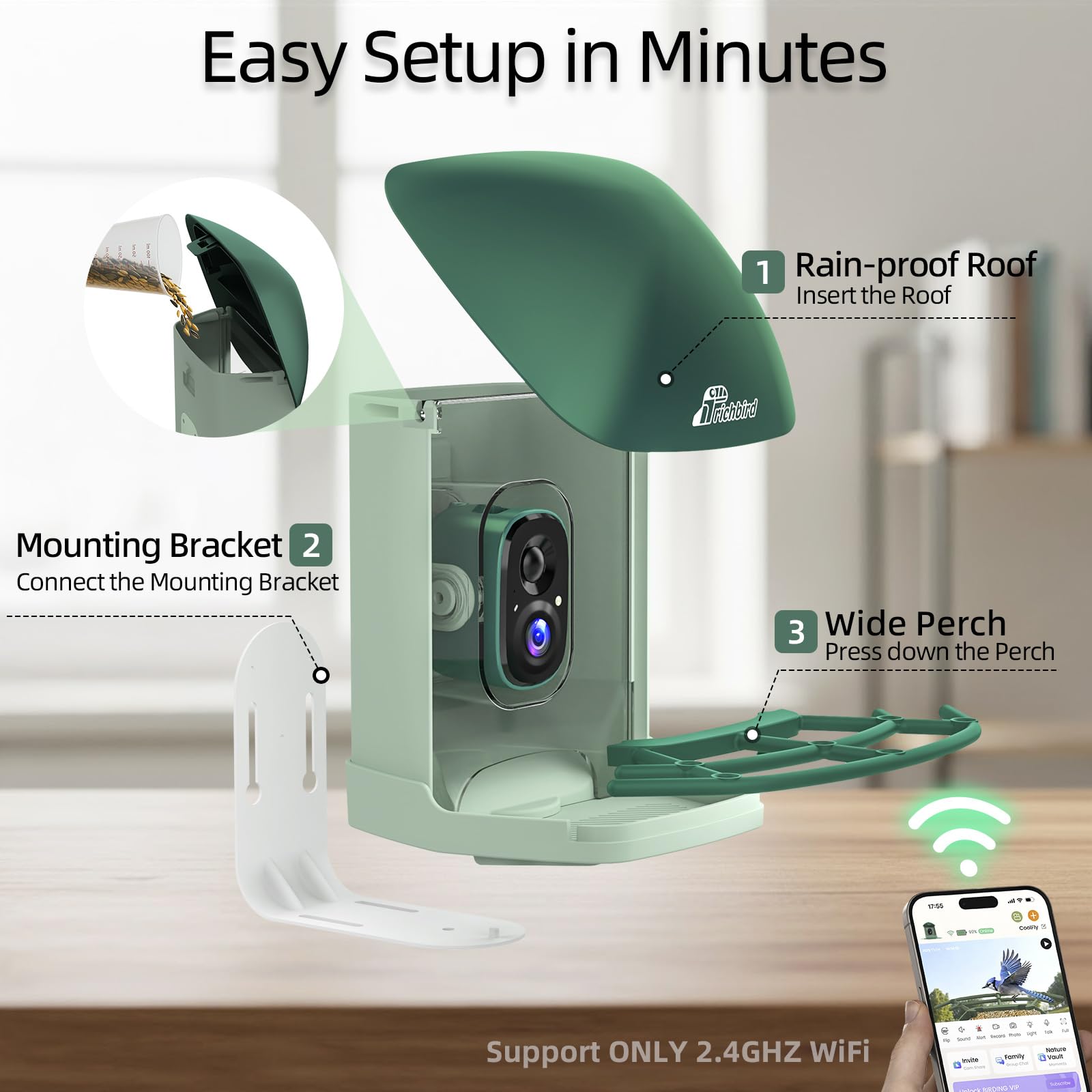 RichBird Smart Bird Feeder packaging ready for gifting