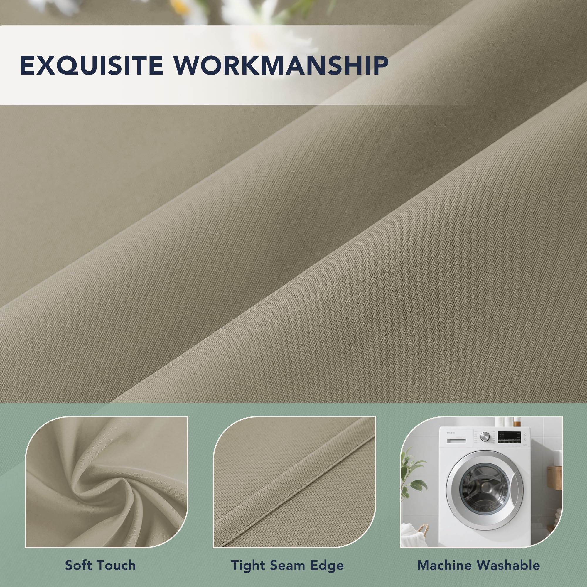 RichSets Outdoor Curtains in a garden setting
