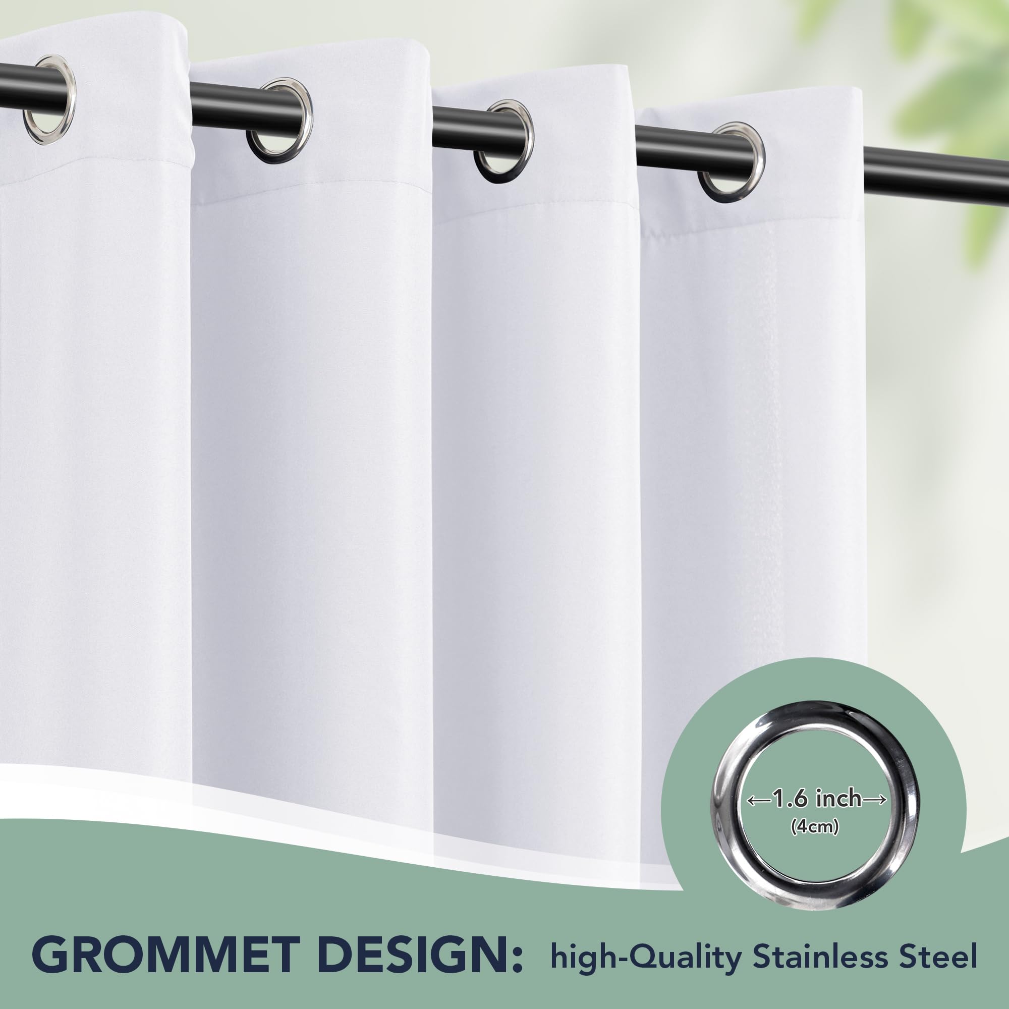 RichSets outdoor curtains showing weatherproof fabric
