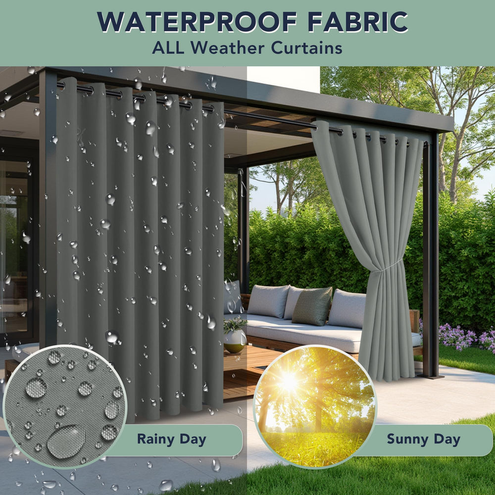 RichSets waterproof curtains outdoor scene on patio