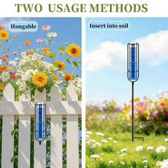 Ricihene Rain Gauge installed in garden soil
