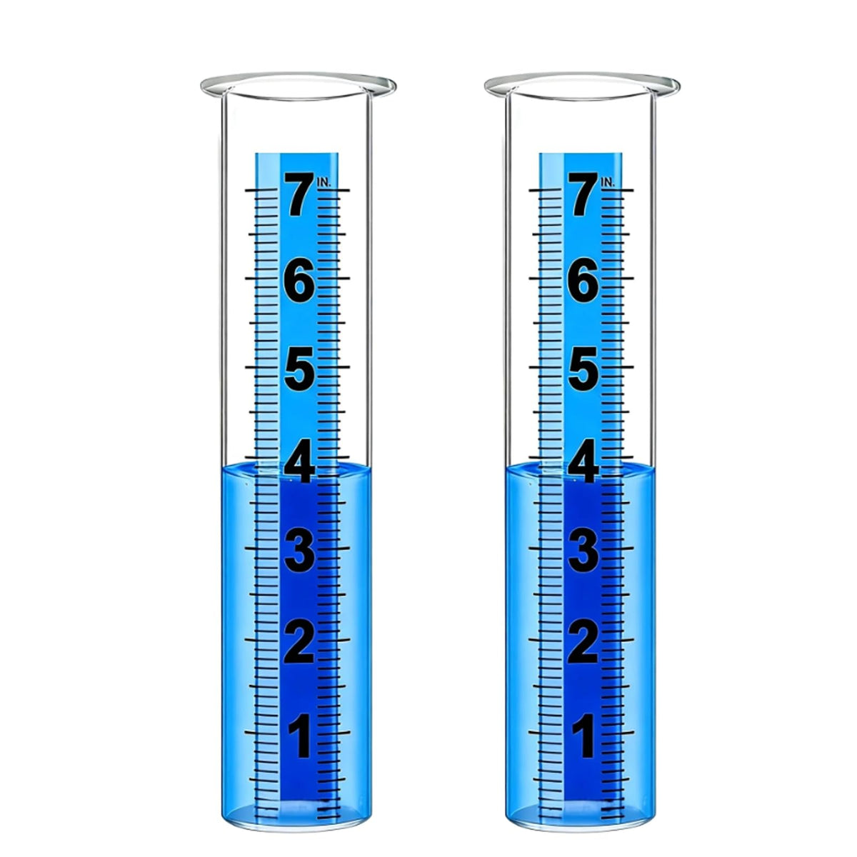 Ricihene Rain Gauge Replacement Tube front view with clear markings