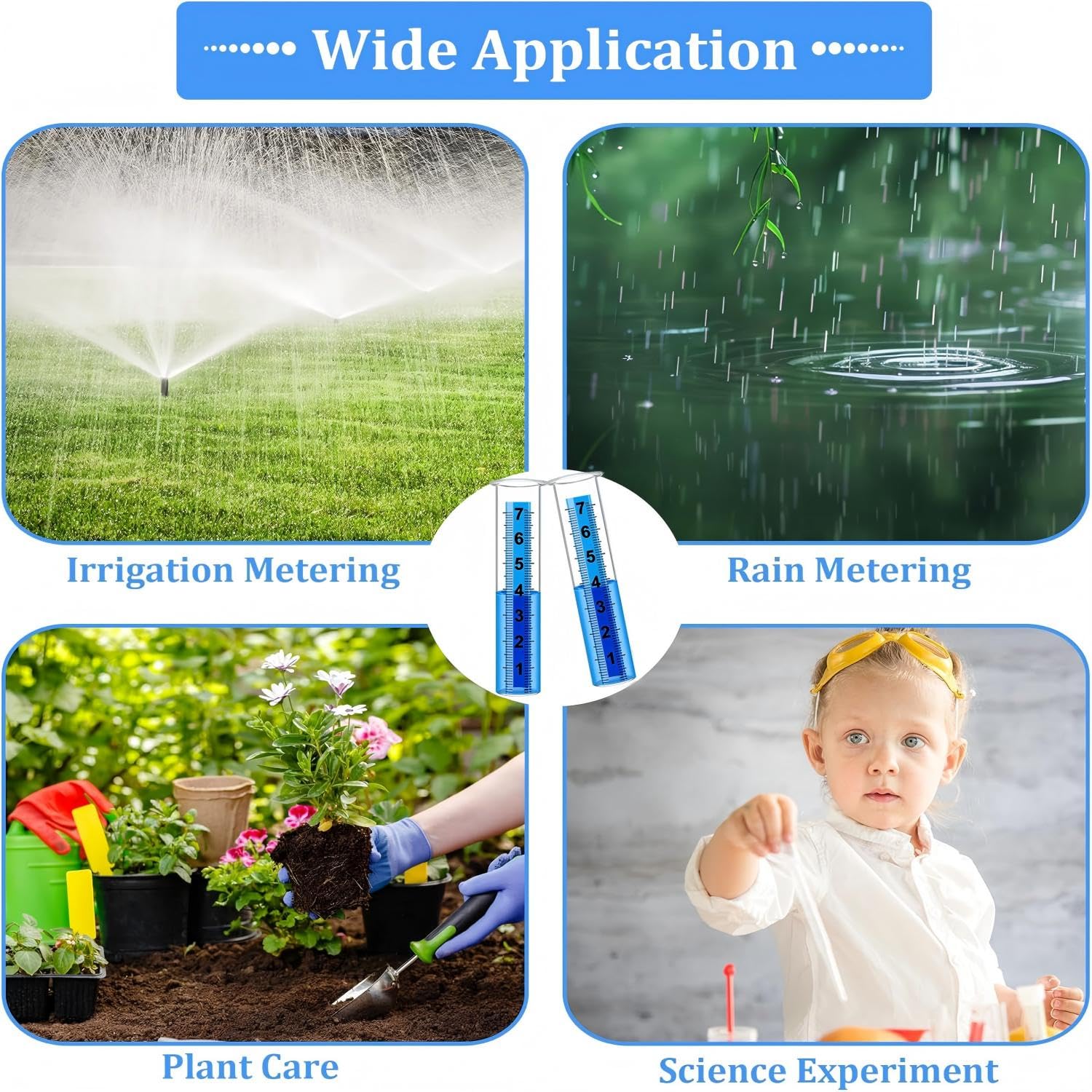 Ricihene Rain Gauge Replacement Tube packaging details