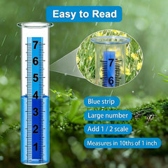 Ricihene Rain Gauge Replacement Tube with colored metal strips
