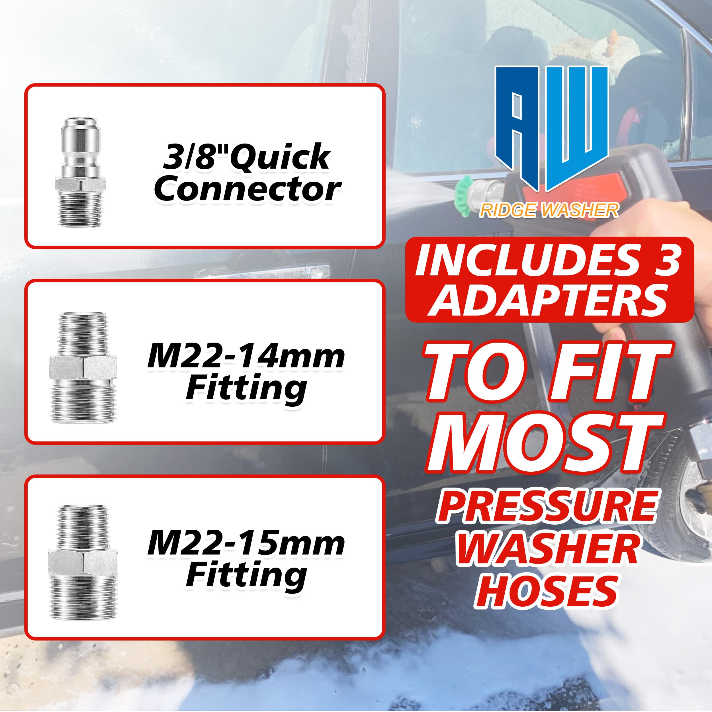RIDGE WASHER Pressure Washer Gun 360° rotation feature demonstration