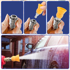RIDGE WASHER pressure washer nozzle tips set on a surface