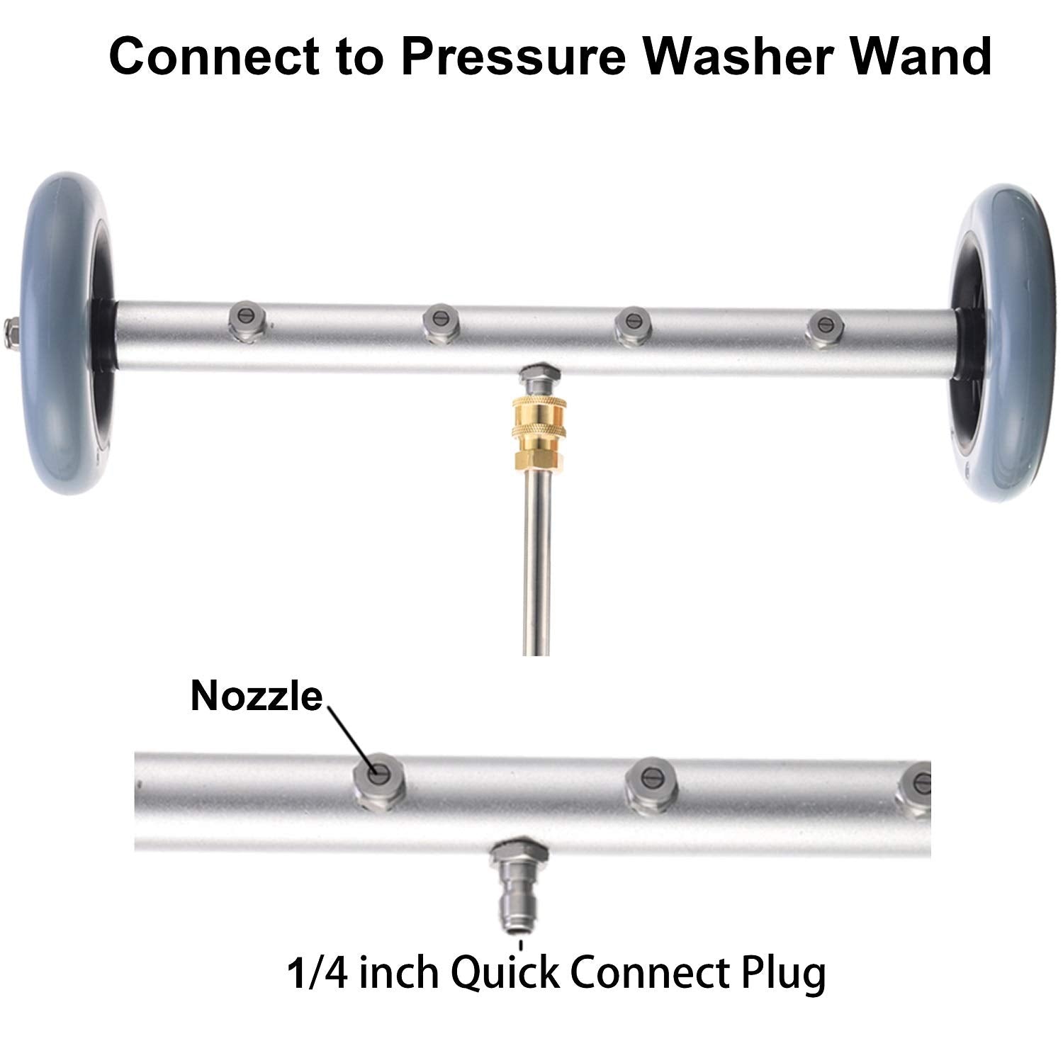 RIDGE WASHER Undercarriage Cleaner showing four spray nozzles