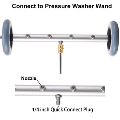 RIDGE WASHER Undercarriage Cleaner showing four spray nozzles