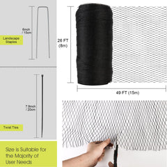 RIFNY Bird Netting protecting vegetable garden