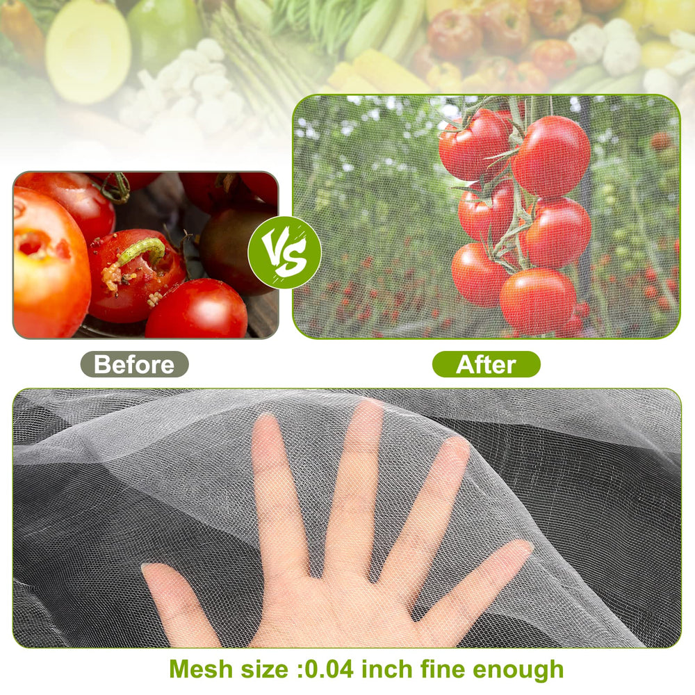 RIFNY Garden Netting in garden setting with fruits