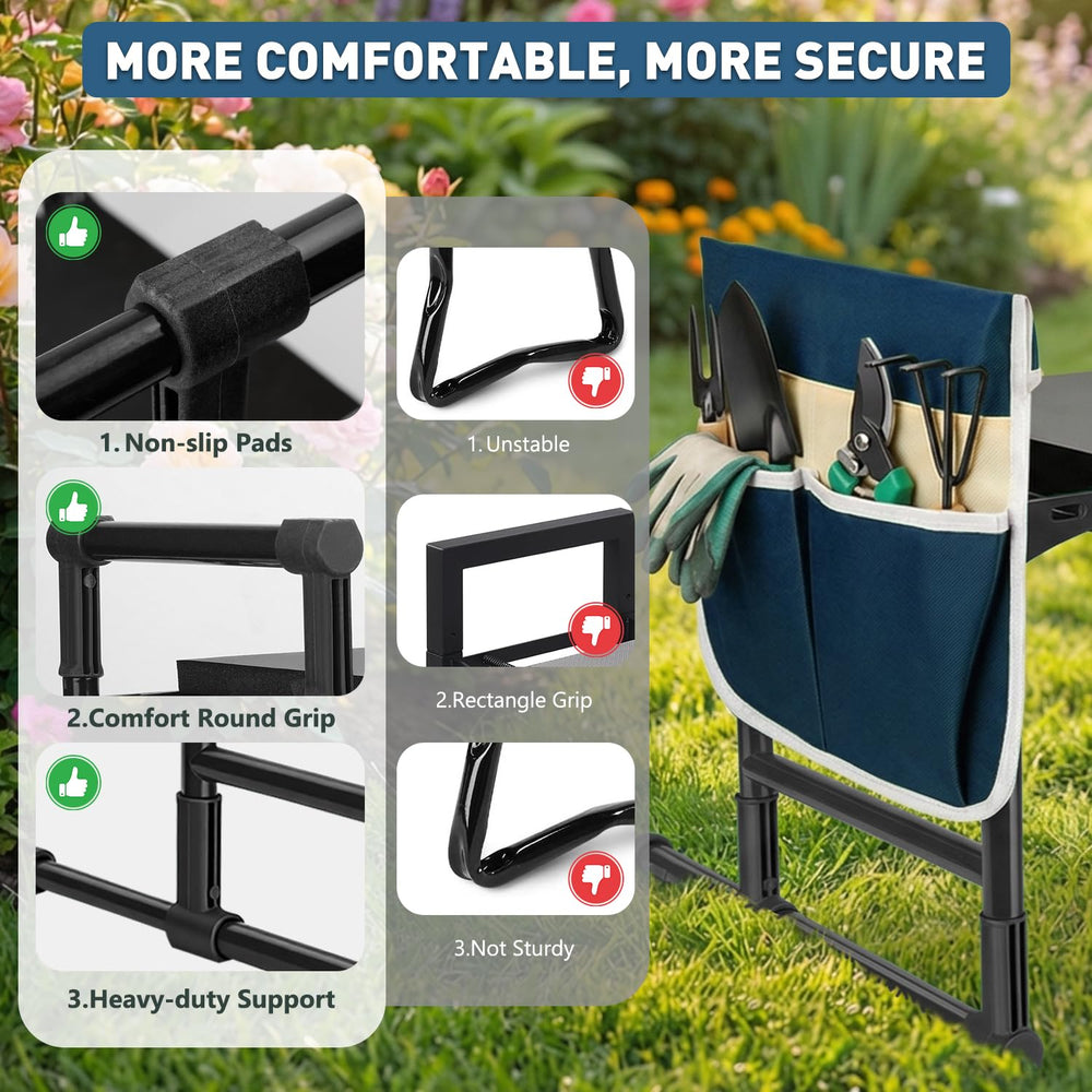 RIFPOD Garden Kneeler and Seat folded for storage