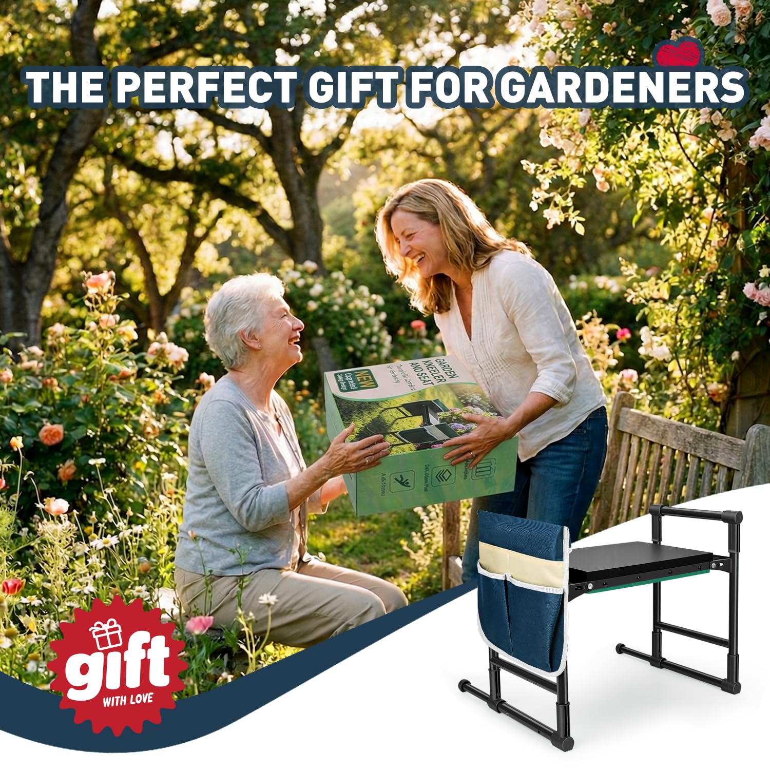 RIFPOD Garden Kneeler and Seat packaging and contents