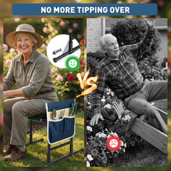RIFPOD Garden Kneeler and Seat with tool pouches