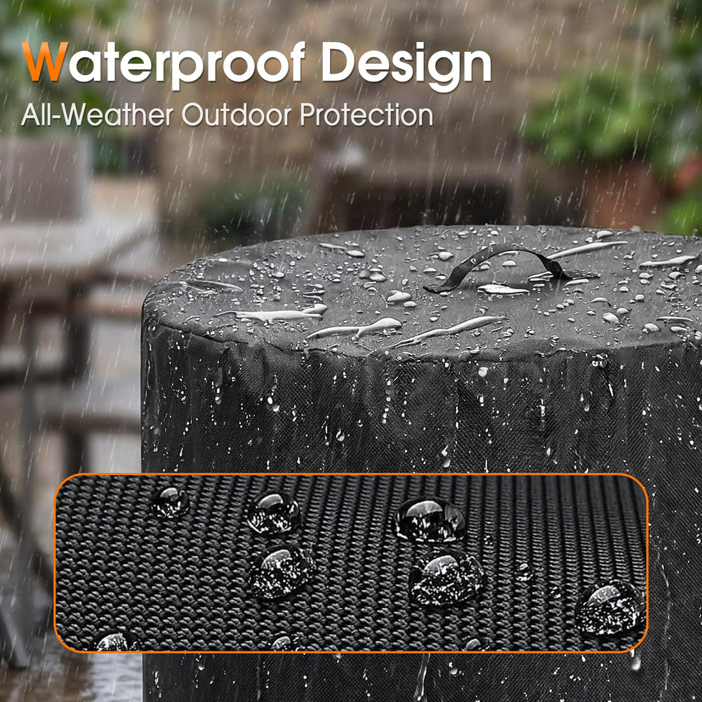 Rilime Fire Pit Cover packaged for delivery