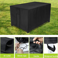 Rilime fire pit cover showing reinforced handles