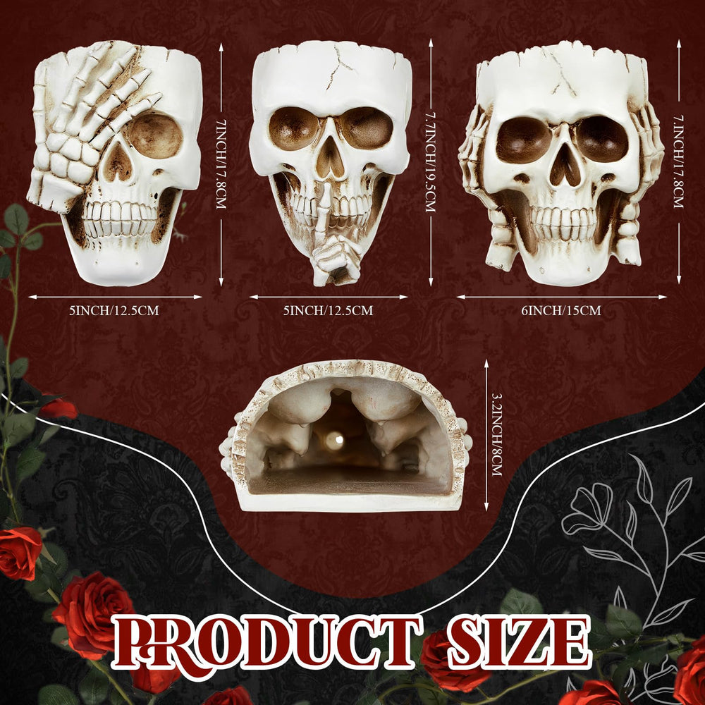 RimCereal Skull Planter - Don't Listen style side view