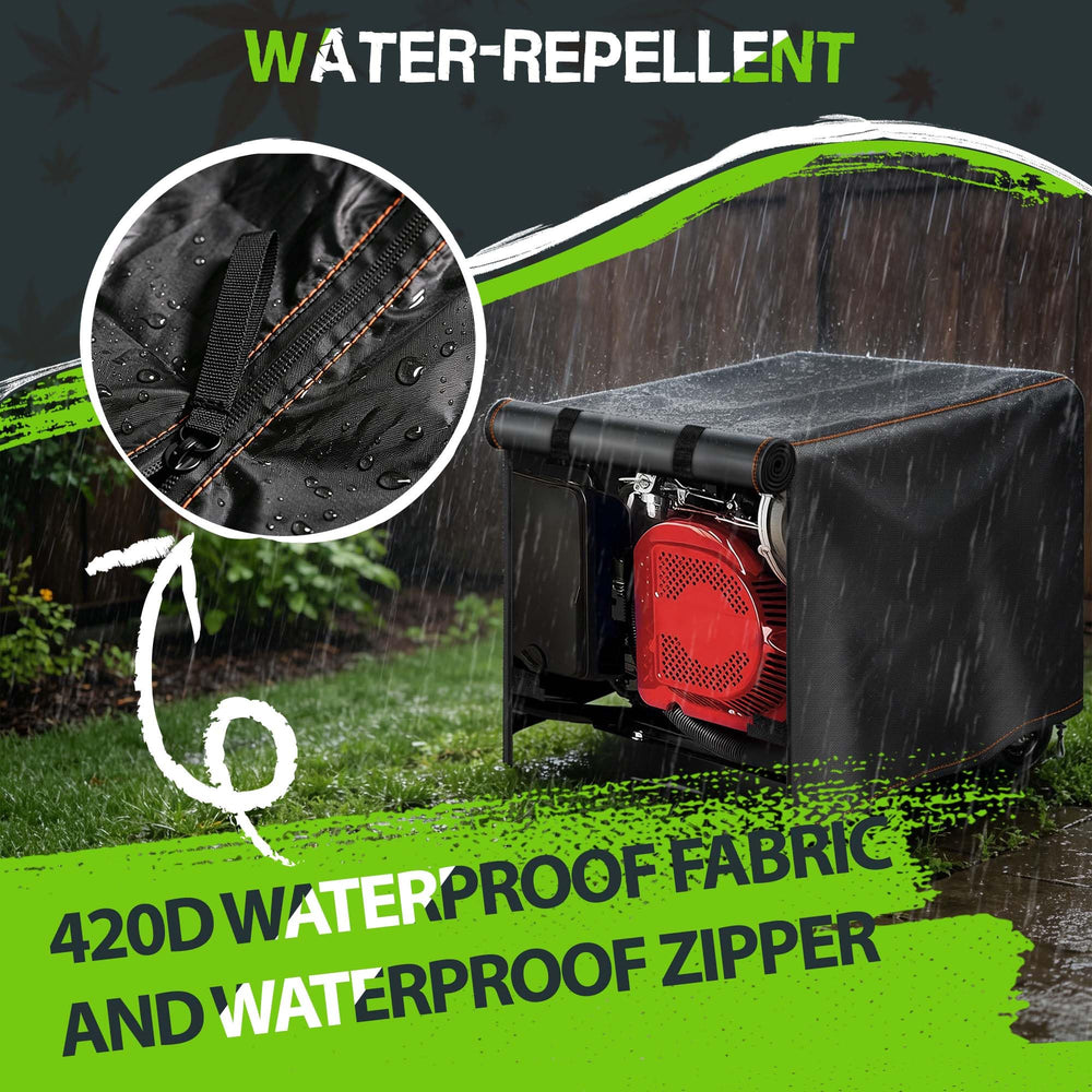 Rimwig generator cover rolled up with Velcro straps