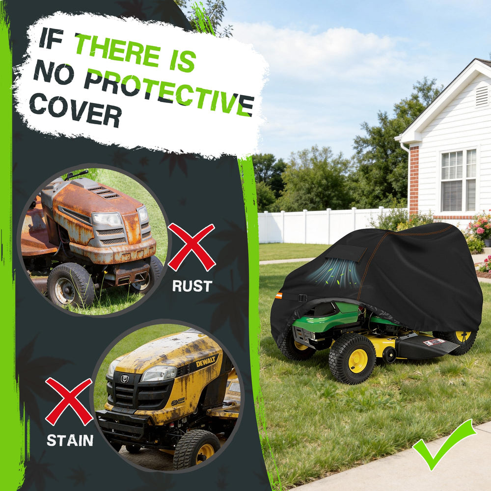 Rimwig Lawn Mower Cover close-up of waterproof seams