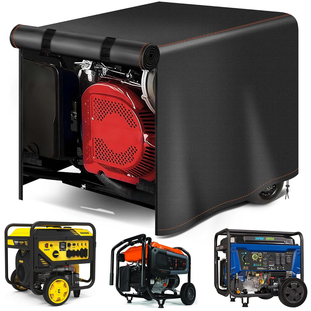 Rimwig Portable Generator Cover front view, black