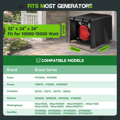 Rimwig Portable Generator Cover side view with ventilation openings