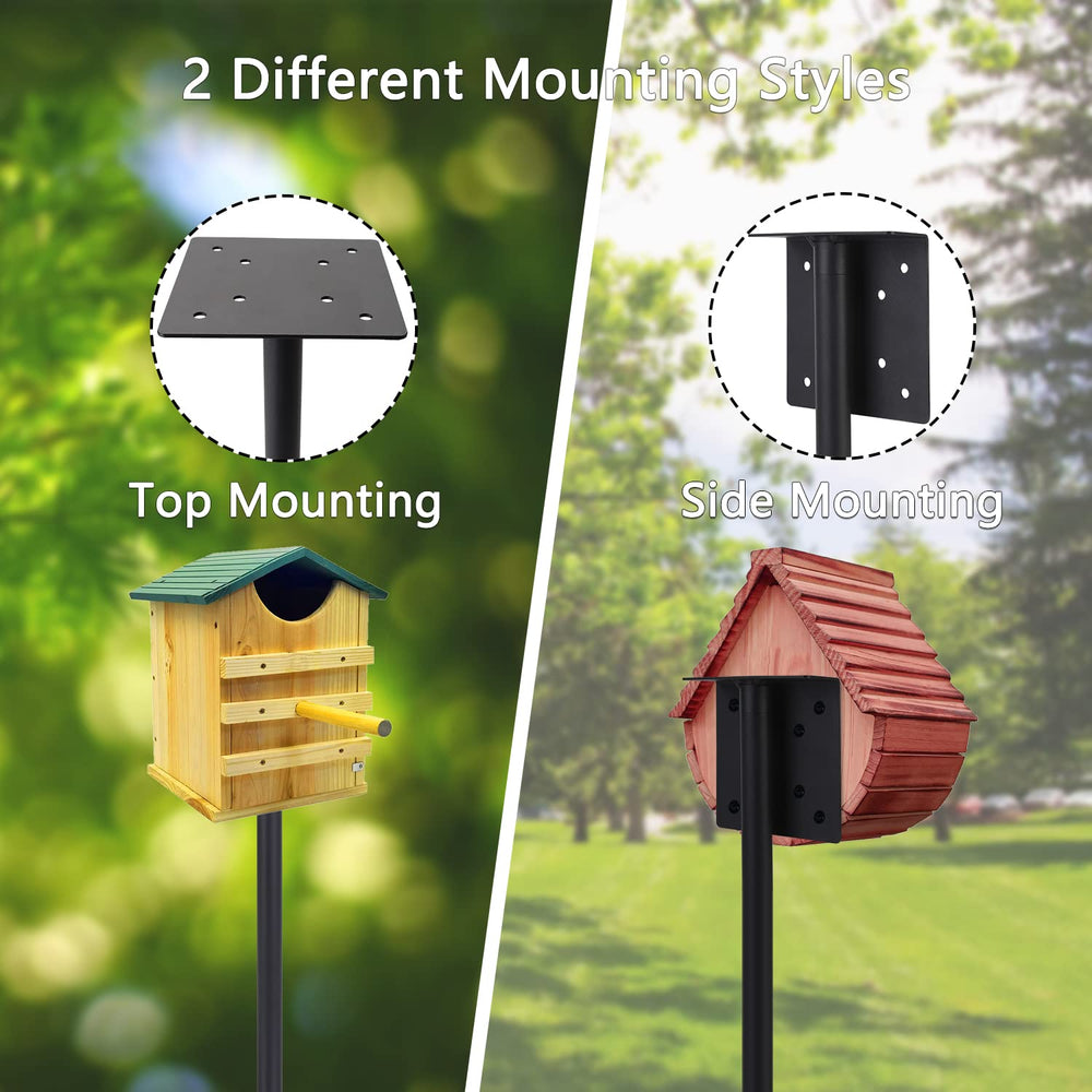 RINLAIN Bird Feeder Pole Kit components including mounting platform