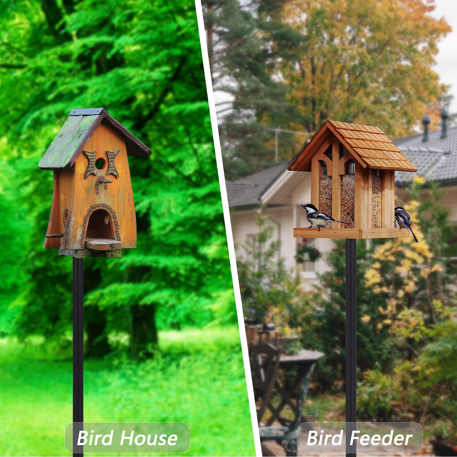 RINLAIN Bird Feeder Pole with various mounting heights