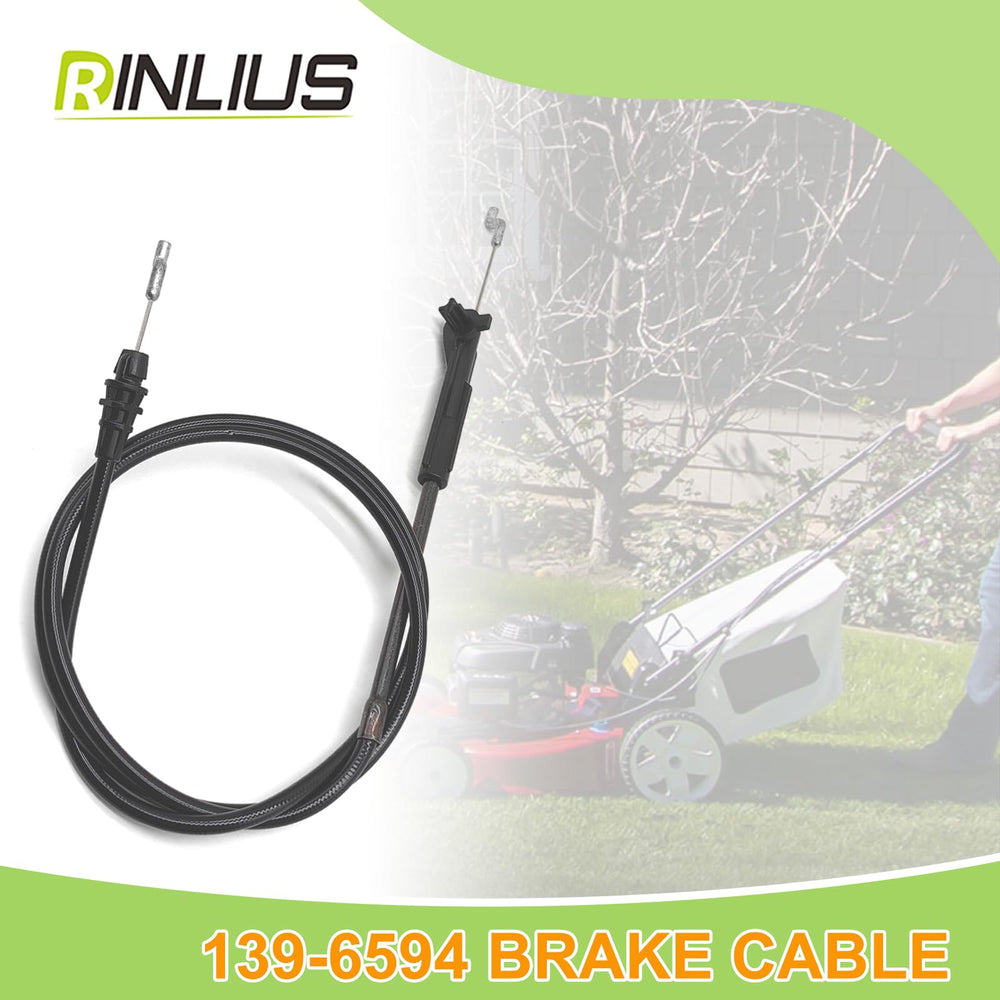 Rinlius Brake Cable 139-6594 next to lawn mower
