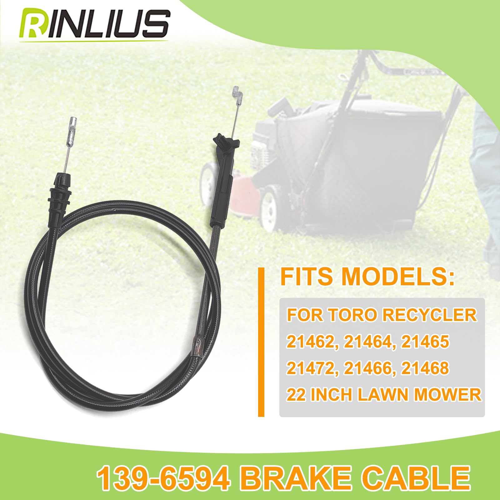 Rinlius Brake Cable 139-6594 packaging