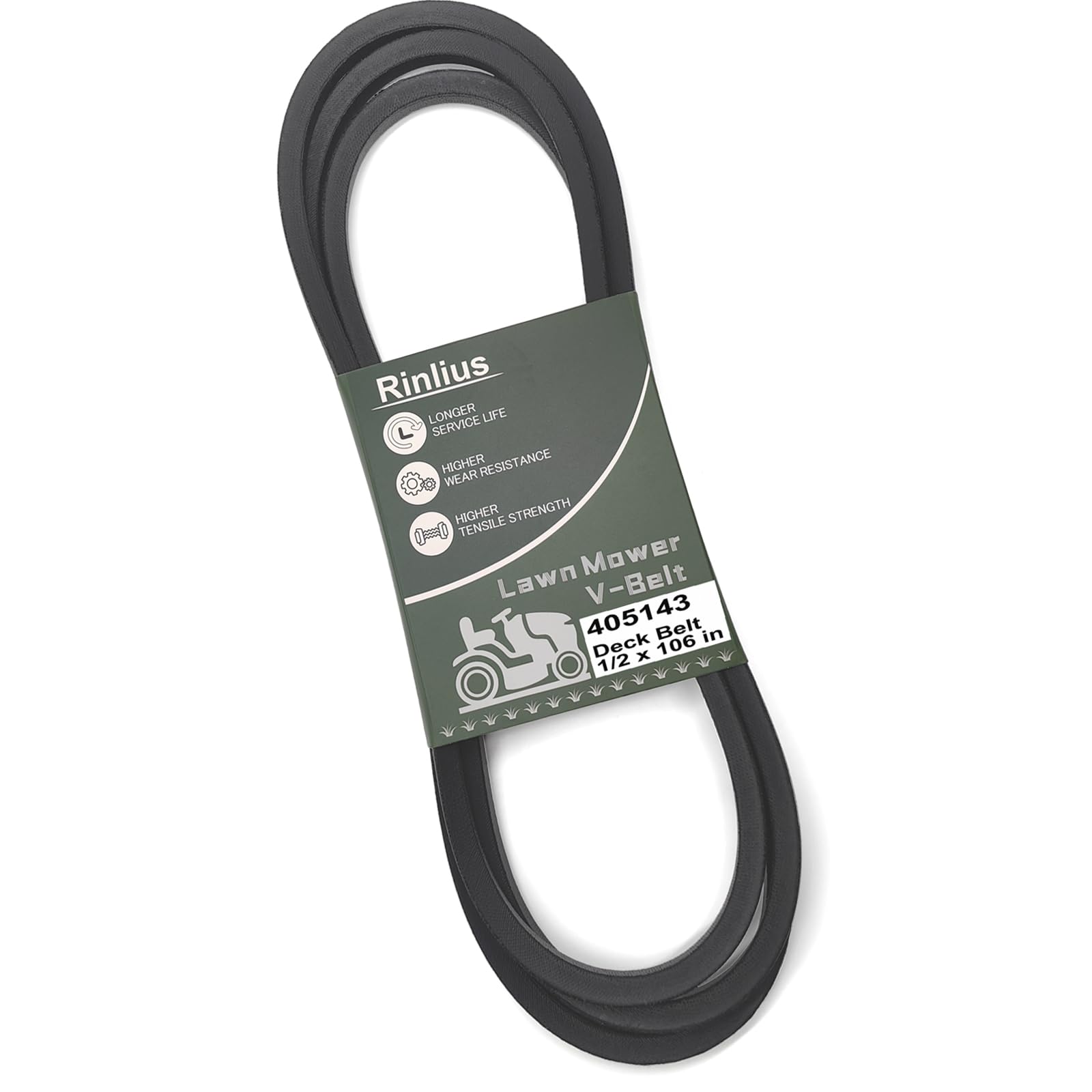 Rinlius Mower Deck Belt 405143 front view