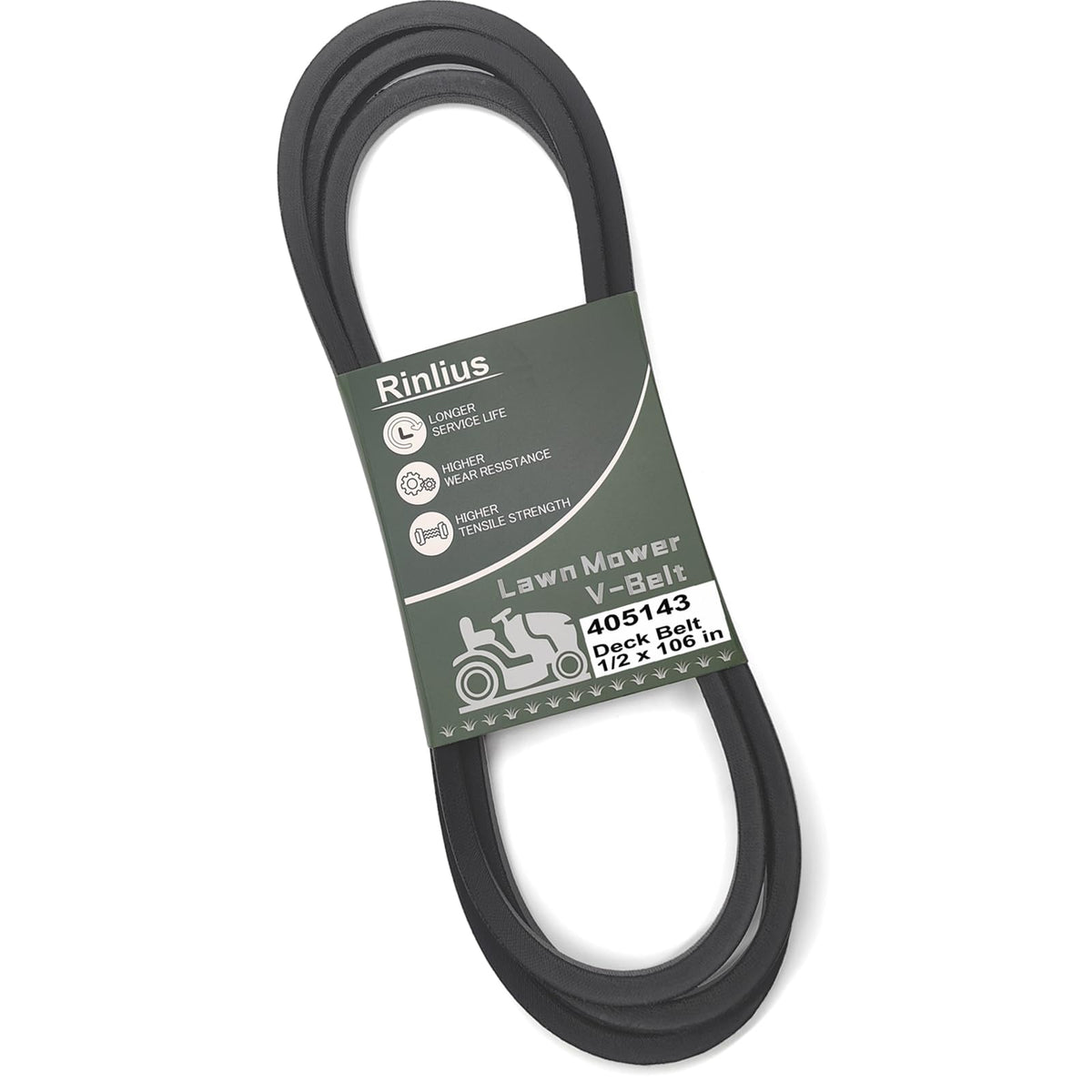 Rinlius Mower Deck Belt 405143 front view
